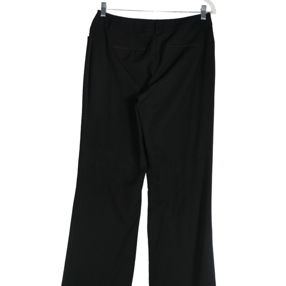 Apt 9 Dress Pants Womens 10 Black Curvy Fit Wide Leg Pockets Trousers Preppy - Picture 6 of 8